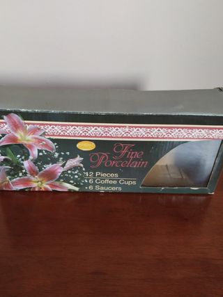 Juego de café de tazas mini. 6 servicios