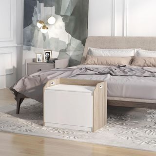 Cassapanca in Legno Moderna con Schienale, Panca C