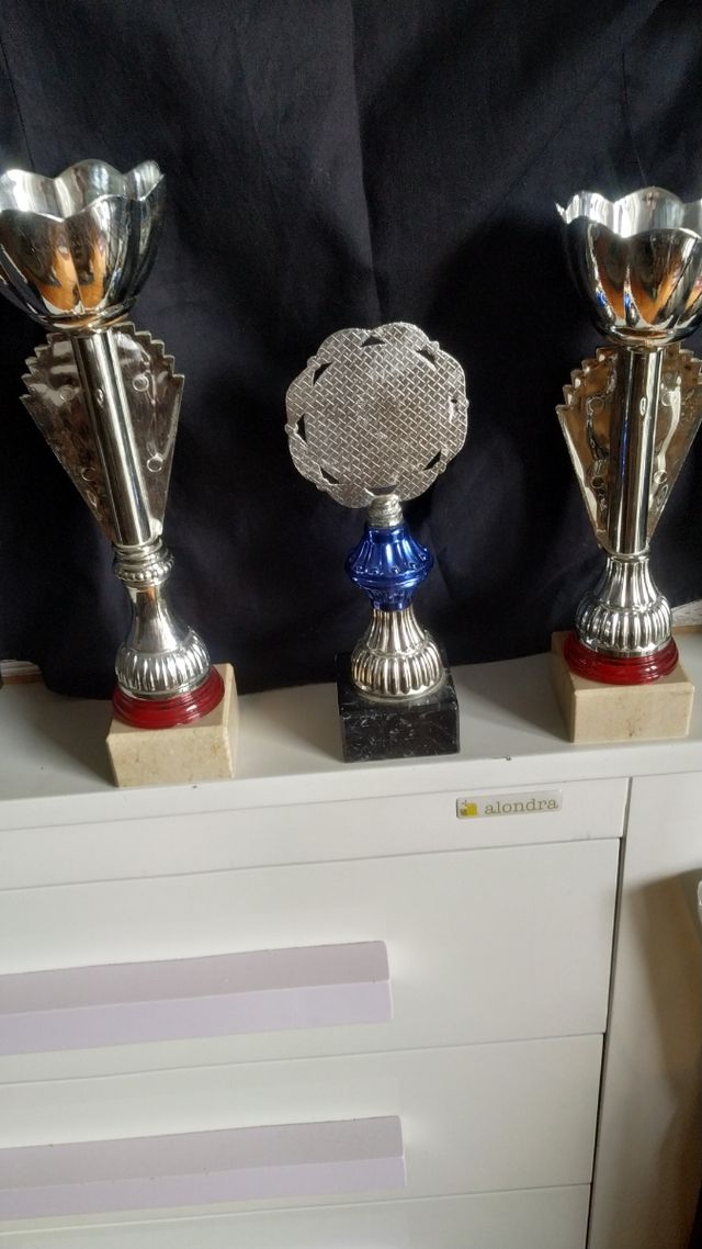 Tres trofeos rebajados.