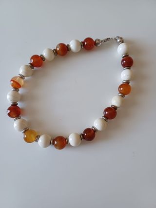 Girocollo in corniola e susta in argento