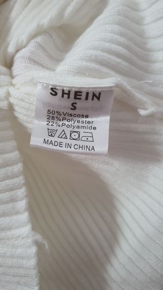 Top blanco manga larga