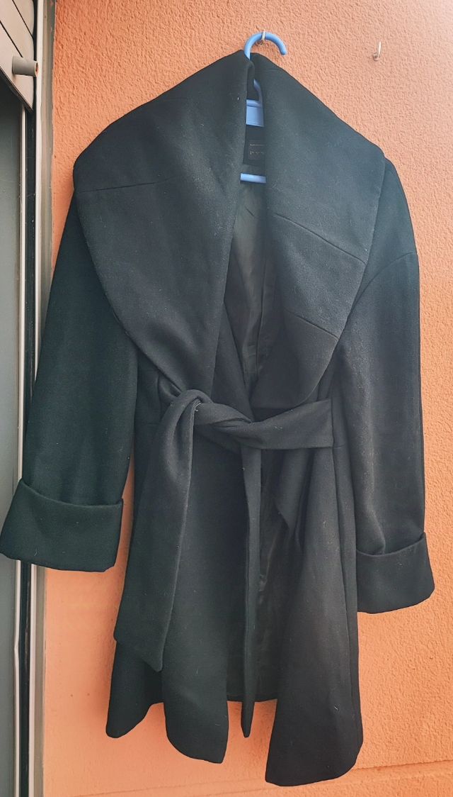 Abrigo Largo de Lana de Zara