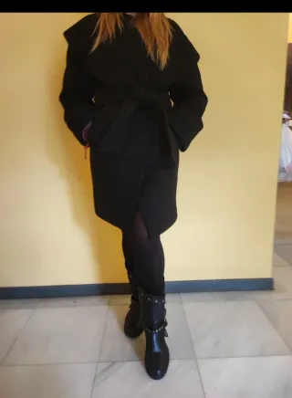 Abrigo Largo de Lana de Zara