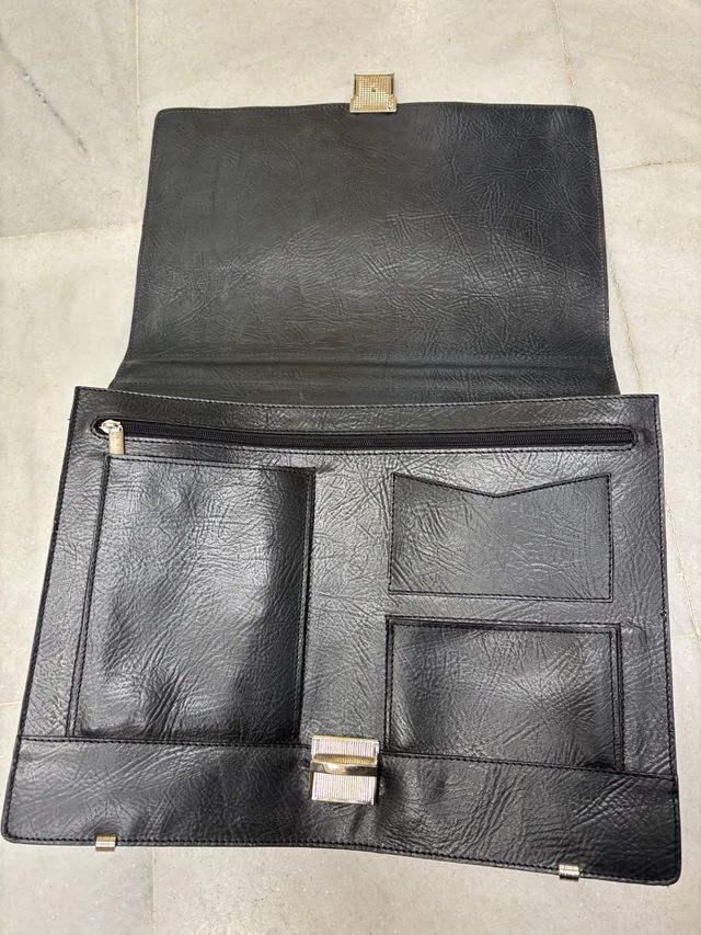 Maletin piel de Ubrique negro