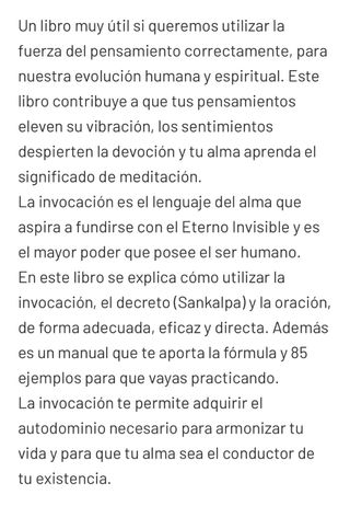 INVOCACIÓN, EL YOGA DEL ALMA libro <50%