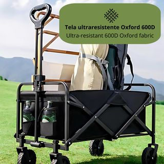 Carro de Mano Plegable con Ruedas Carretilla