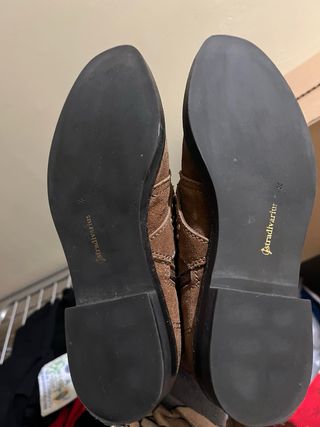 Botines piel serraje Stradivarius