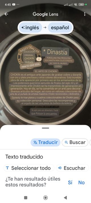 Porcelana fina CHOKIN con oro 24 kilates