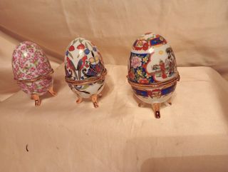 COLLEZIONE UOVA IN PORCELLANA STILE FABERGE