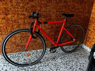 Bicicleta fixie naranja