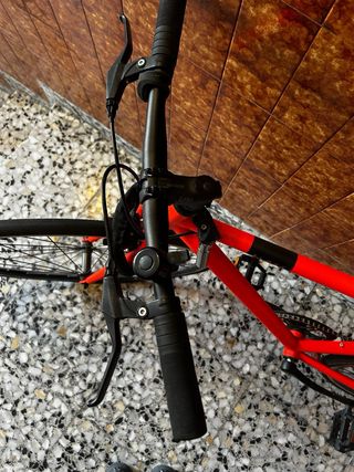 Bicicleta fixie naranja