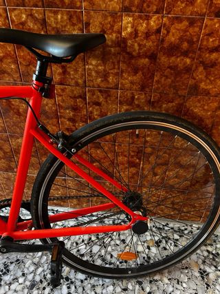 Bicicleta fixie naranja