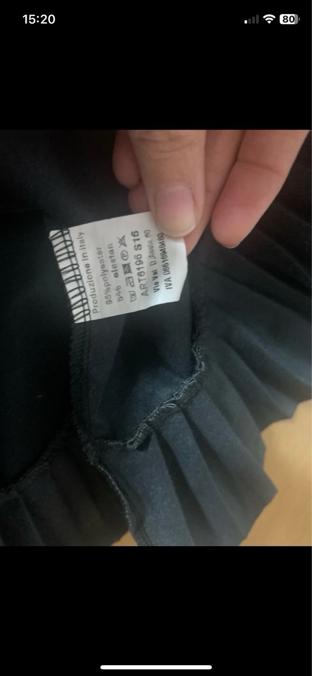 Falda efecti piel talla S