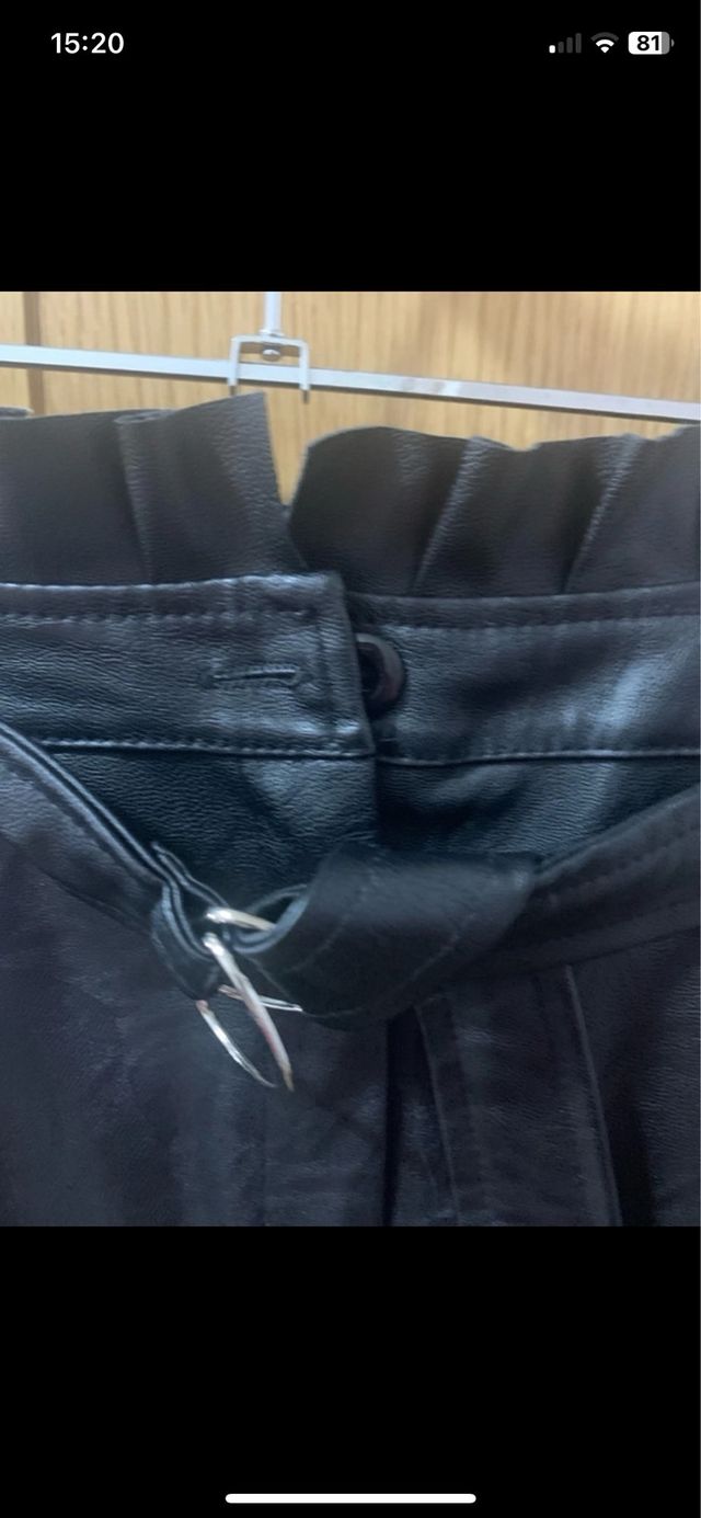 Falda efecti piel talla S