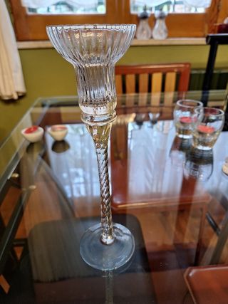 Candelabro porta candela cristallo