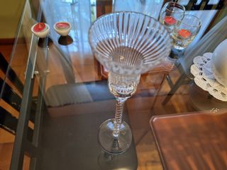 Candelabro porta candela cristallo