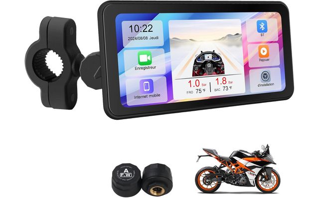 Pantalla Moto 6,25" Android Auto o Carplay