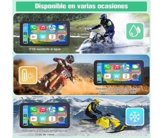 Pantalla Moto 6,25" Android Auto o Carplay
