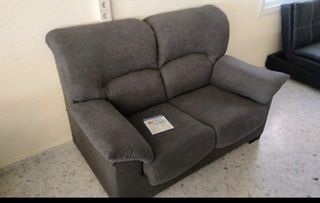 Sillón de 2 plazas nuevo gris oscuro