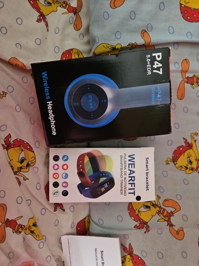 Reloj inteligente + cascos