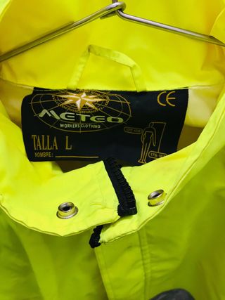 Chaqueta ipermeable de seguridad amarillo 