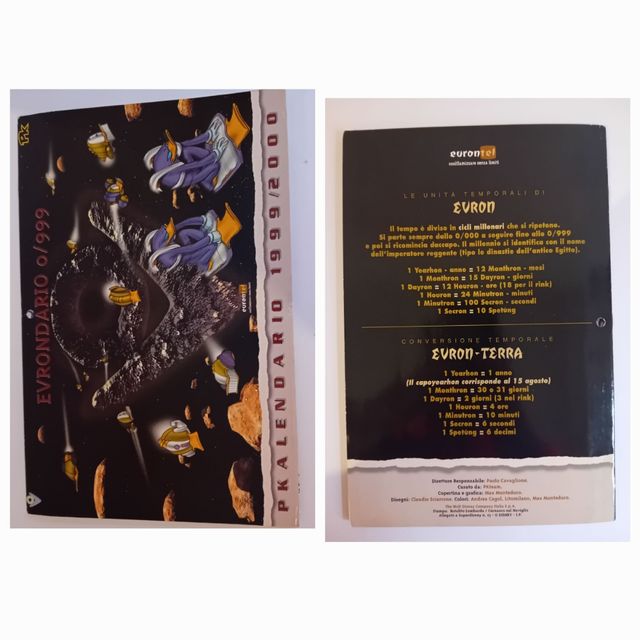 Carte da gioco - PAPERINIK + CALENDARIO '99/20000