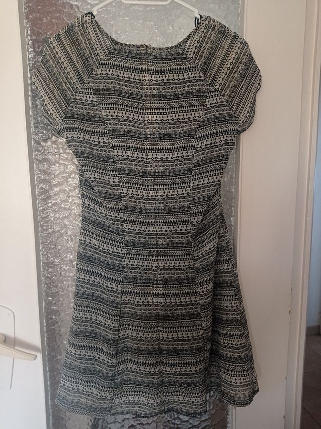 Vestido H&M verano negro y blanco