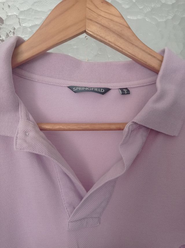 Polo Springfield lila hombre
