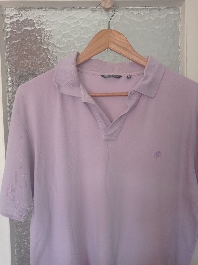 Polo Springfield lila hombre