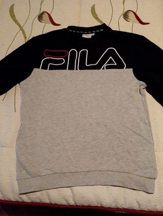 Sudadera Fila, negra y gris