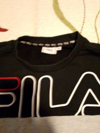 Sudadera Fila, negra y gris