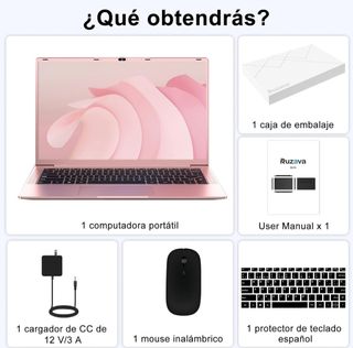 Ordenador portátil rosa