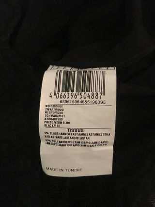 Top doppio in tulle pizzo ricamato. Taglia Unica.