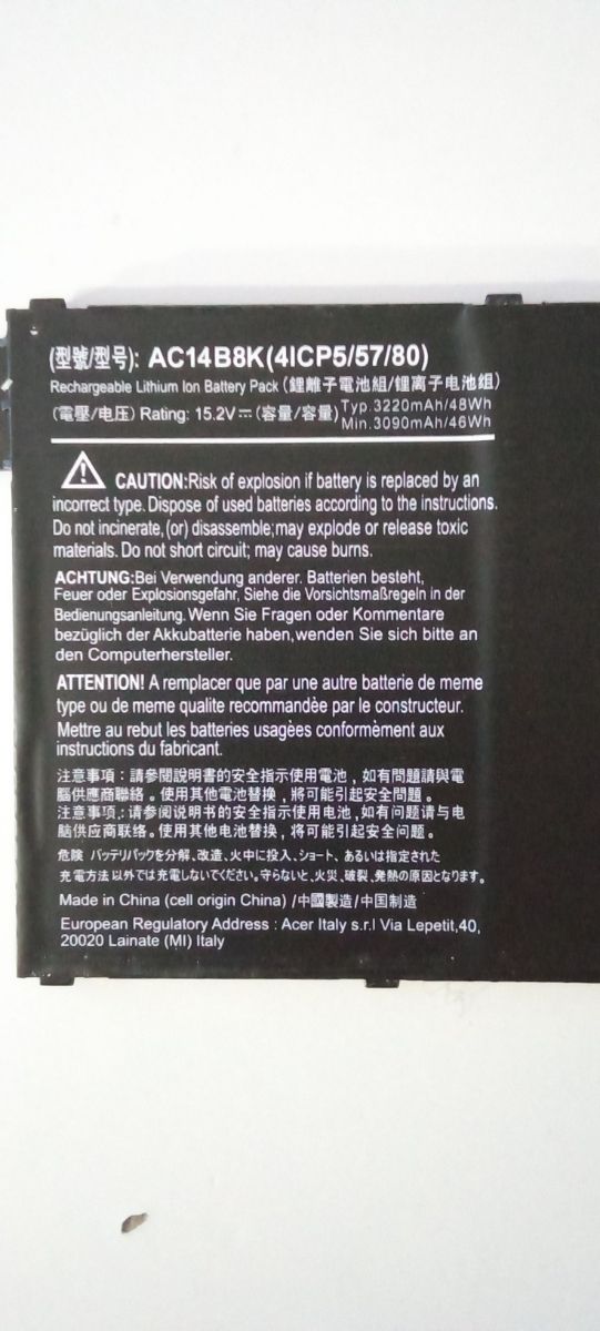 BATERÍA PATA PC PORTATIL