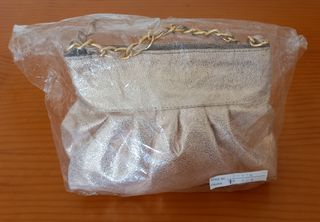 Bolso fiesta color bronce a estrenar