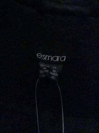 Abrigo negro premamá marca Esmara Lidl