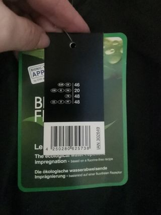 Abrigo negro premamá marca Esmara Lidl