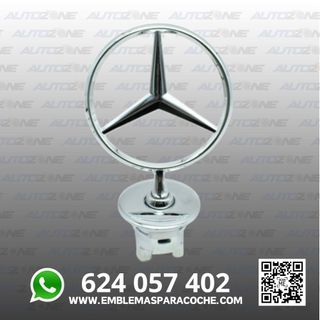 Estrella Mercedes Benz para capó clásica cromada