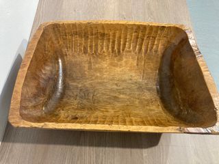 Antigua artesa madera restaurada