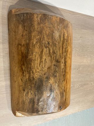 Antigua artesa madera restaurada