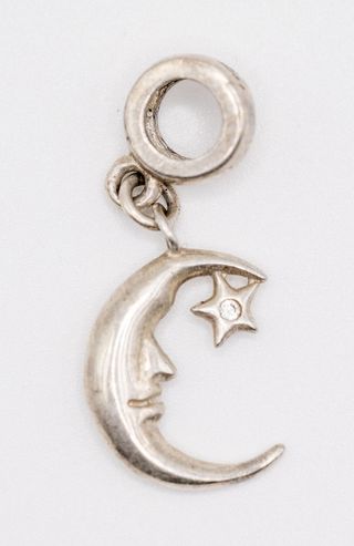 Dije/Colgante media luna plata