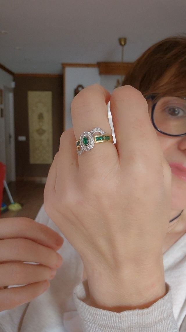 Anillo Oro 18 Ct Princesa