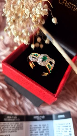 Anillo Oro 18 Ct Princesa