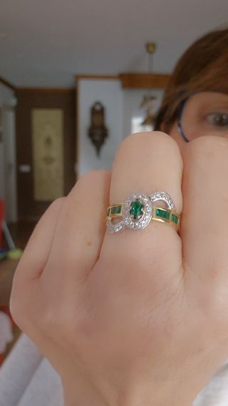 Anillo Oro 18 Ct Princesa