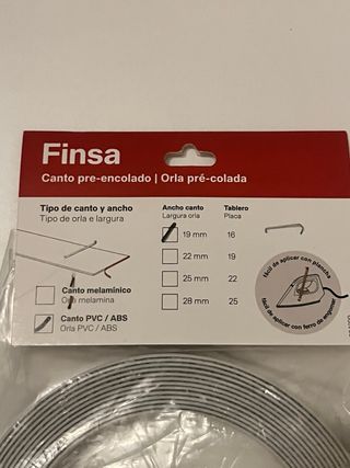 Canto para madera