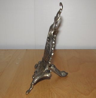 Antiguo marco francés metal plateado plata busto