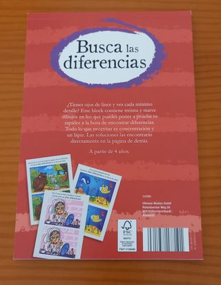 Libro busca las diferencias. Nuevo