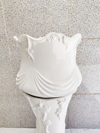 Columna macetero cerámica