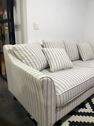 Sofa 3 plazas rayas