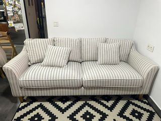 Sofa 3 plazas rayas